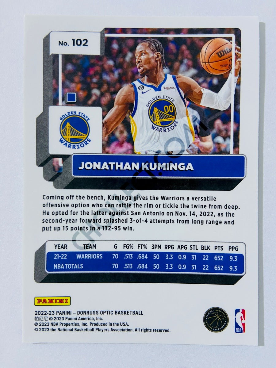 Jonathan Kuminga - Golden State Warriors 2022-23 Panini Donruss Optic #102