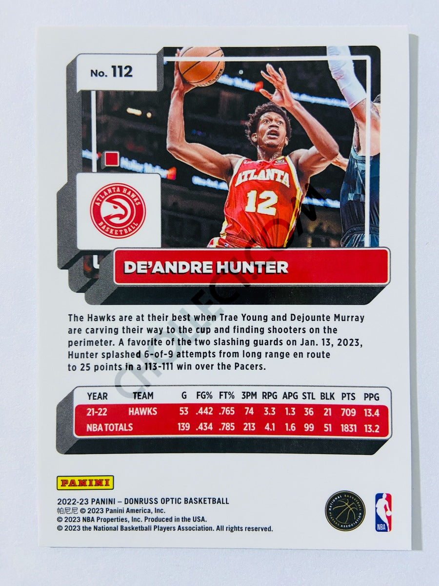 De'Andre Hunter - Atlanta Hawks 2022-23 Panini Donruss Optic #112