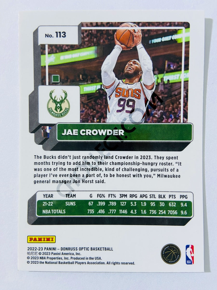 Jae Crowder - Milwaukee Bucks 2022-23 Panini Donruss Optic #113