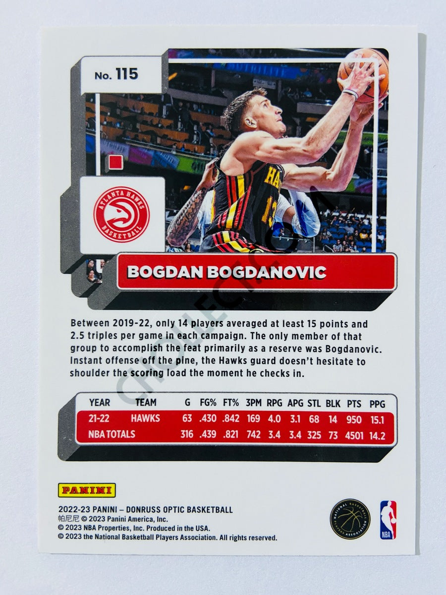 Bogdan Bogdanovic - Atlanta Hawks 2022-23 Panini Donruss Optic #115