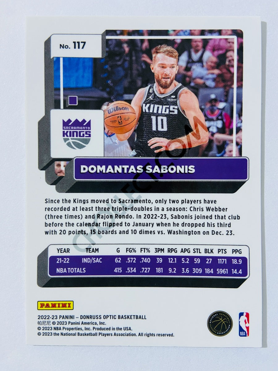 Domantas Sabonis - Sacramento Kings 2022-23 Panini Donruss Optic #117