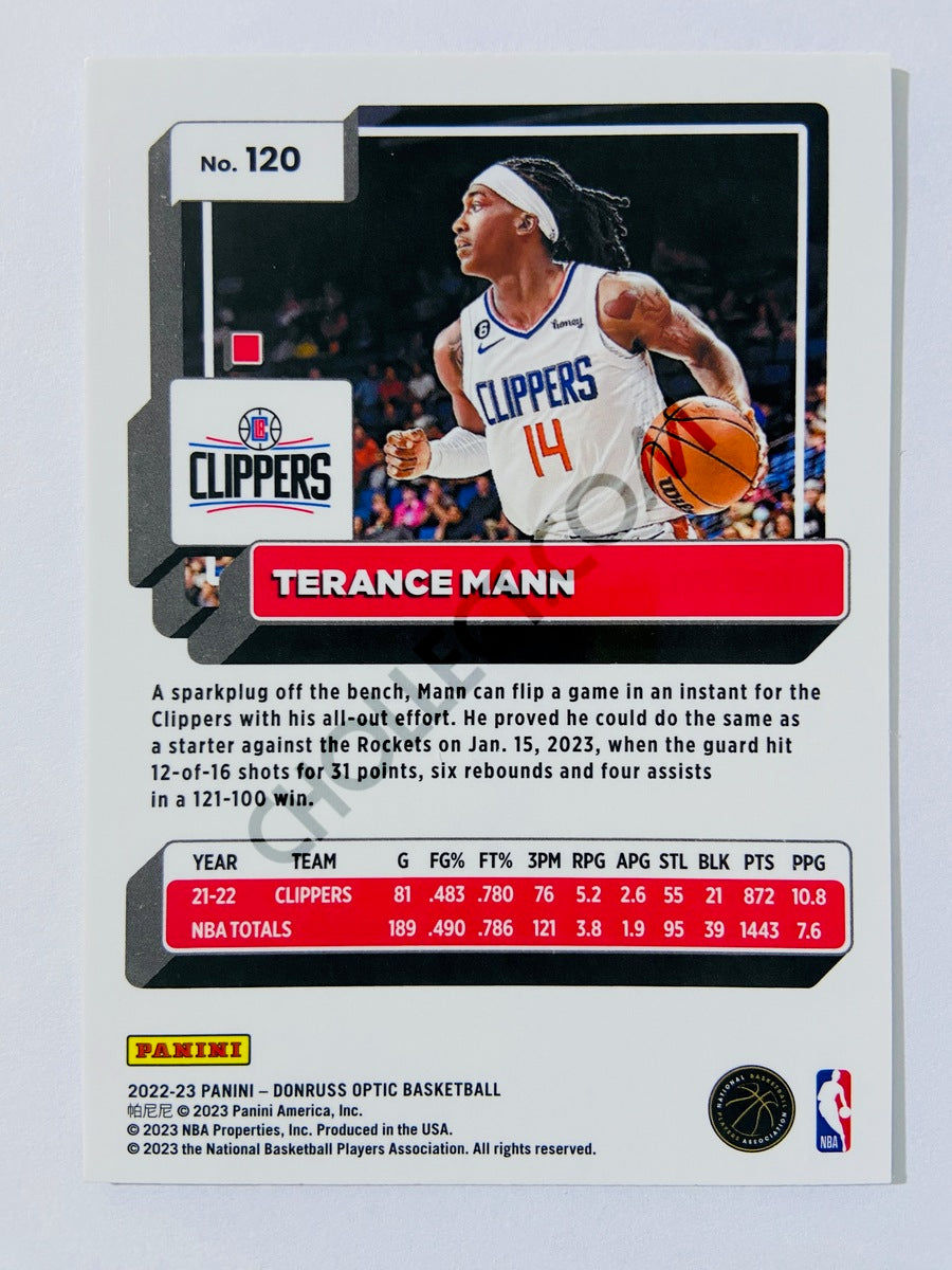 Terance Mann - Los Angeles Clippers 2022-23 Panini Donruss Optic #120