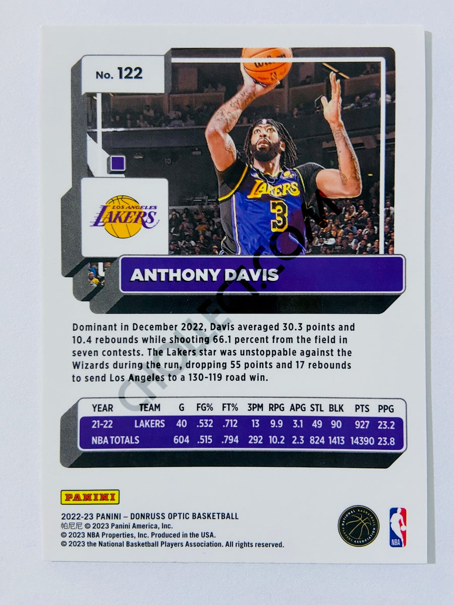 Anthony Davis - Los Angeles Lakers 2022-23 Panini Donruss Optic #122