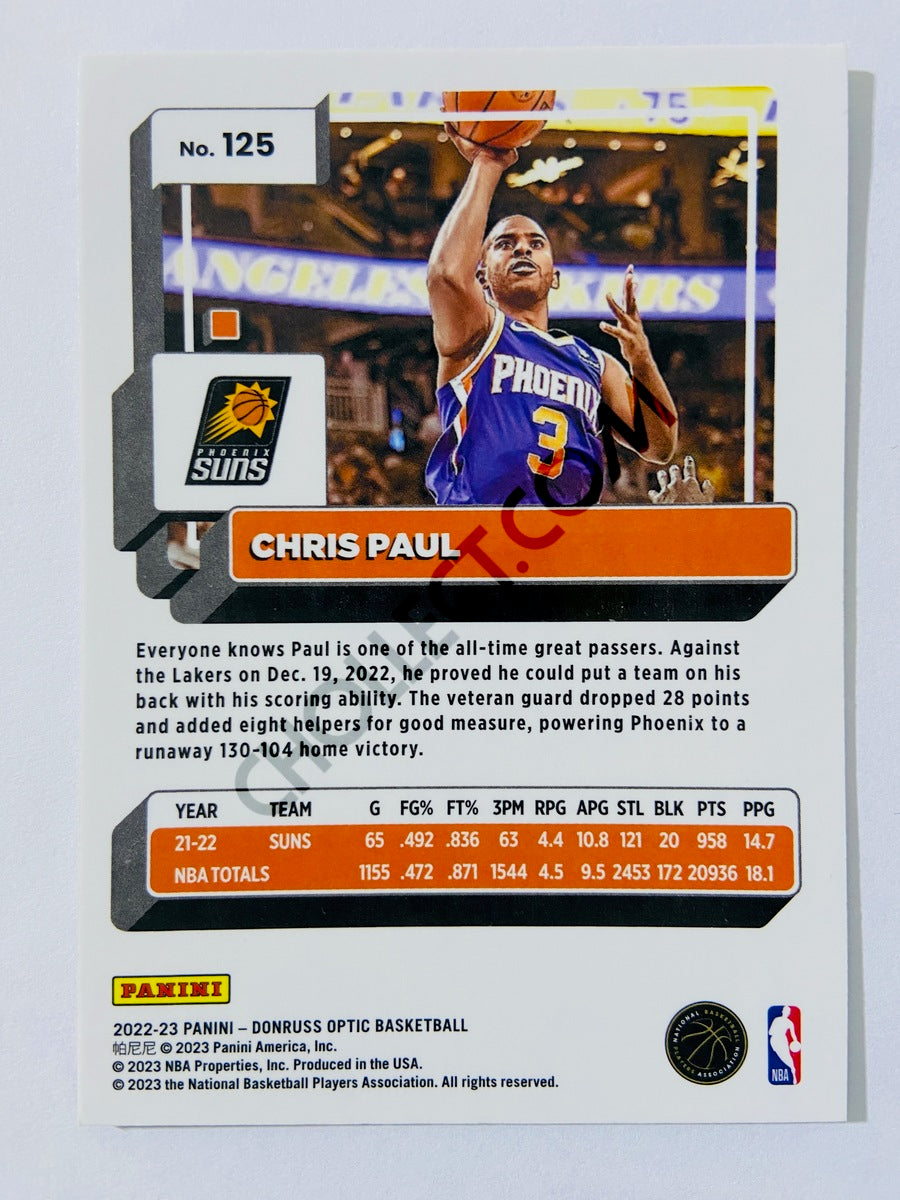 Chris Paul - Phoenix Suns 2022-23 Panini Donruss Optic #125