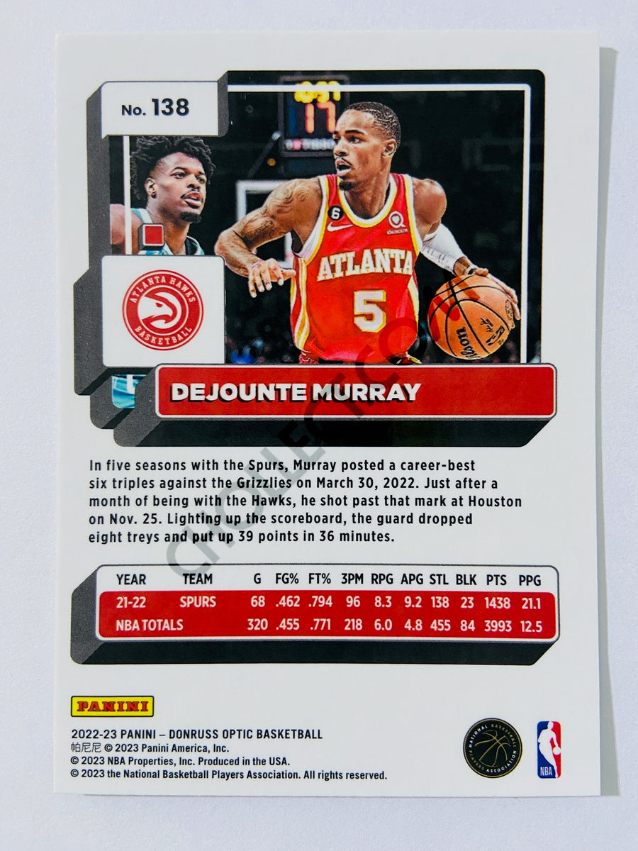 Dejounte Murray - Atlanta Hawks 2022-23 Panini Donruss Optic #138