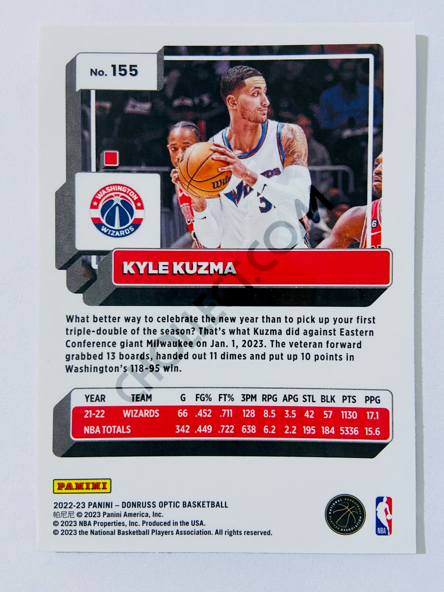 Kyle Kuzma - Washington Wizards 2022-23 Panini Donruss Optic #155