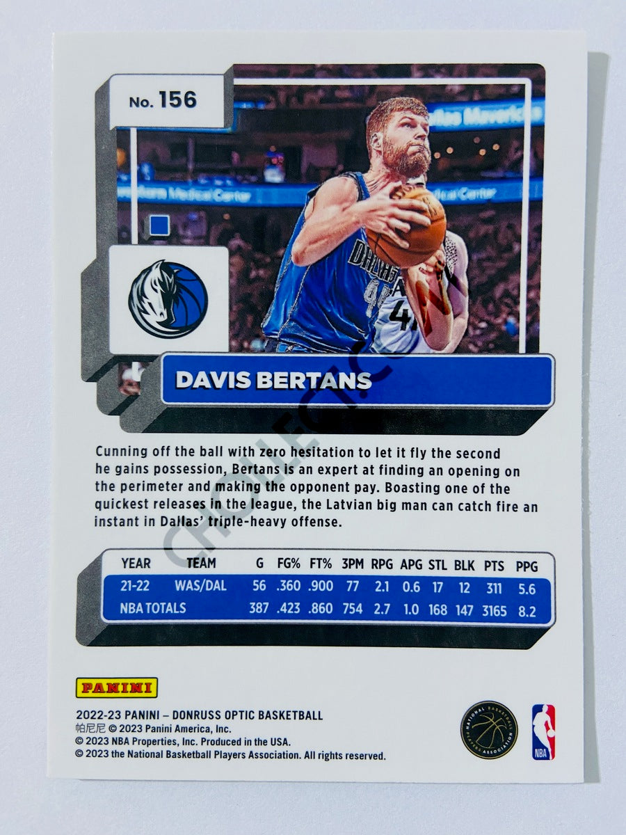 Davis Bertans - Dallas Mavericks 2022-23 Panini Donruss Optic #156