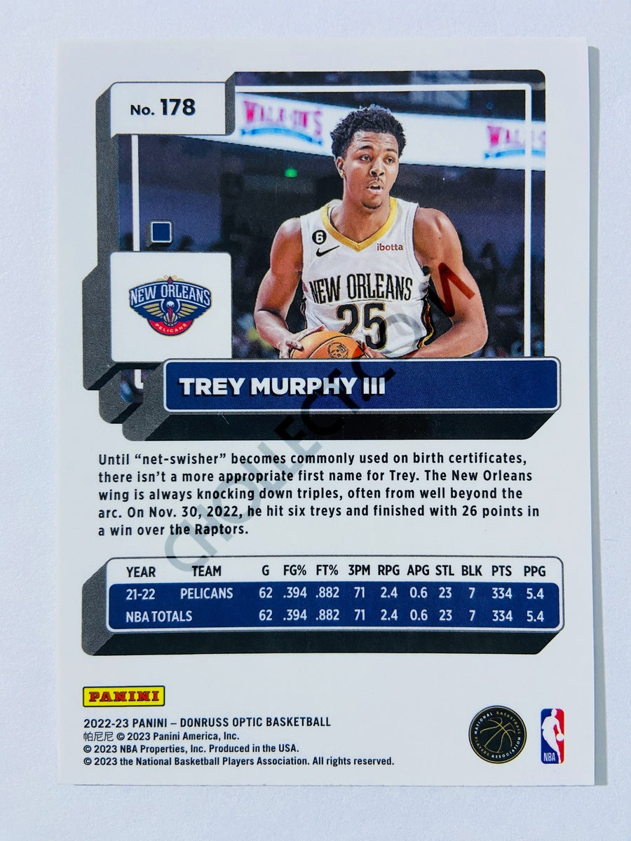 Trey Murphy III - New Orleans Pelicans 2022-23 Panini Donruss Optic #178