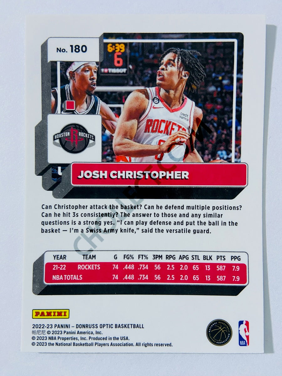 Josh Christopher - Houston Rockets 2022-23 Panini Donruss Optic #180 –