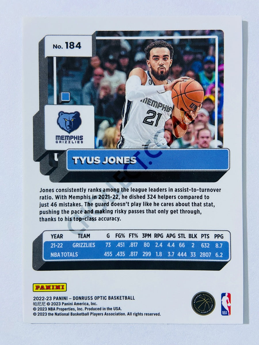 Tyus Jones - Memphis Grizzlies 2022-23 Panini Donruss Optic #184