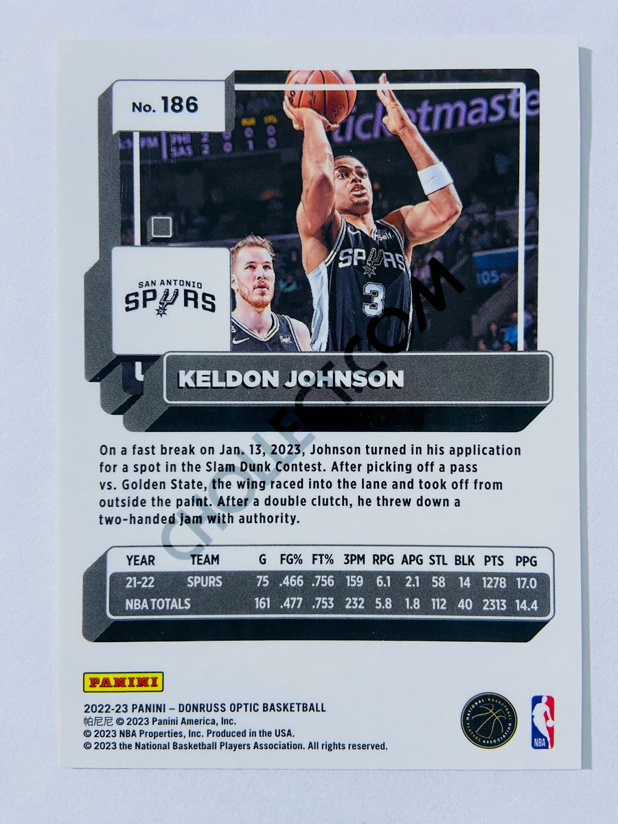 Keldon Johnson - San Antonio Spurs 2022-23 Panini Donruss Optic #186