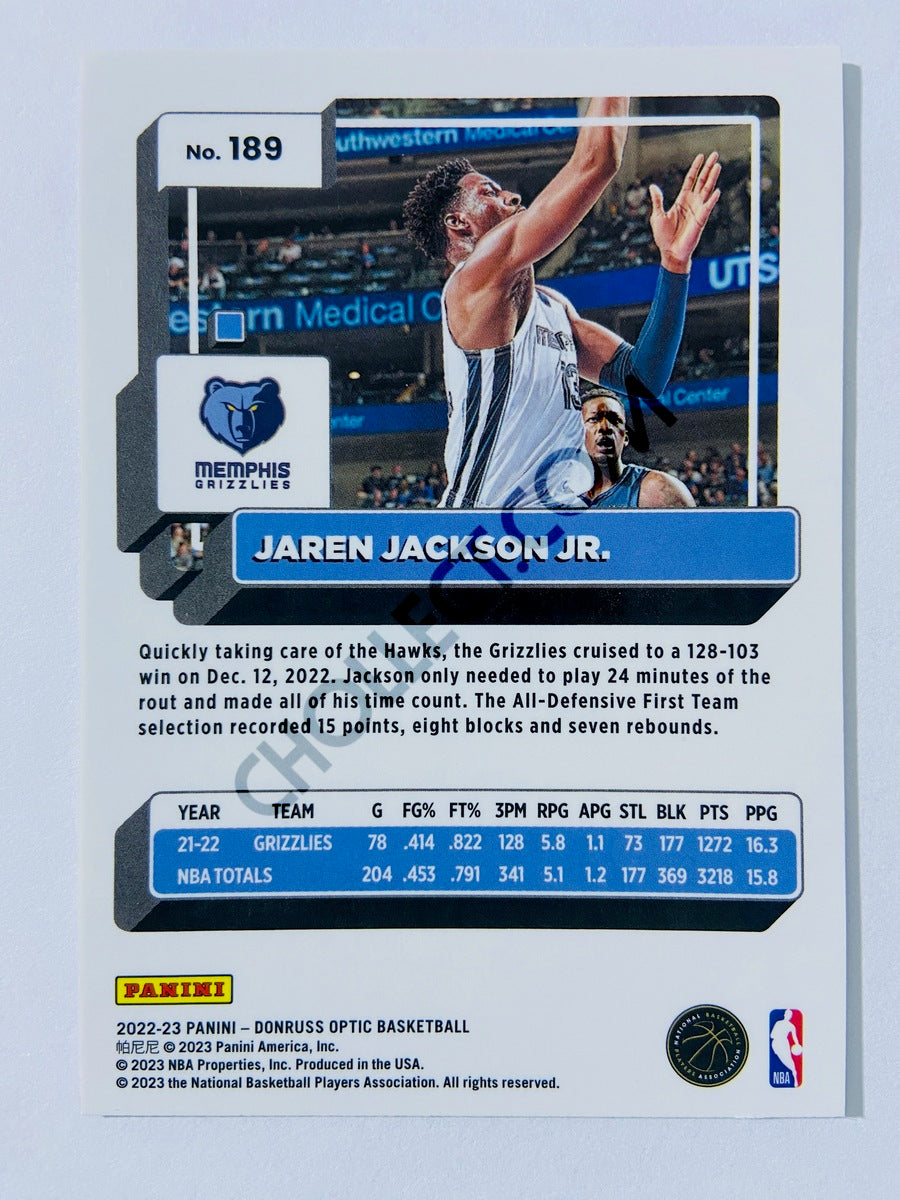 Jaren Jackson Jr. - Memphis Grizzlies 2022-23 Panini Donruss Optic #189