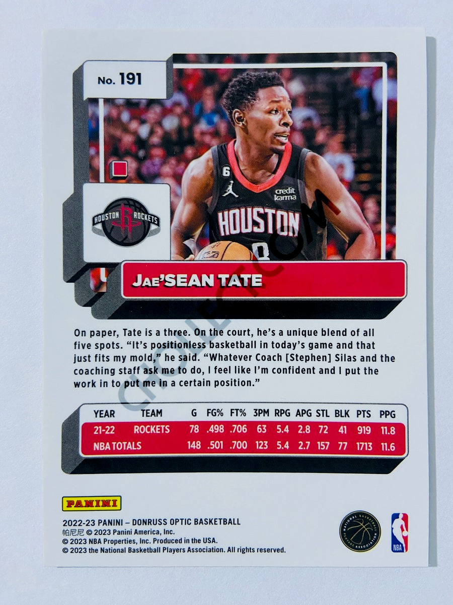 Jae'Sean Tate - Houston Rockets 2022-23 Panini Donruss Optic #191