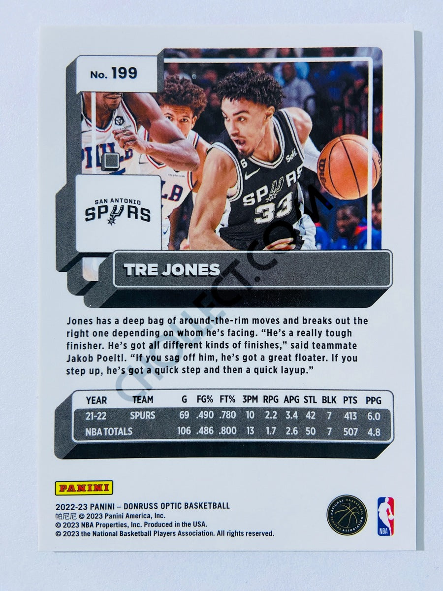 Tre Jones - San Antonio Spurs 2022-23 Panini Donruss Optic #199