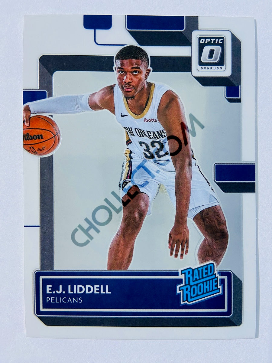 E.J. Liddell - New Orleans Pelicans 2022-23 Panini Donruss Optic Rated Rookie #207