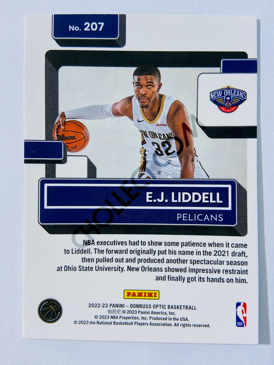 E.J. Liddell - New Orleans Pelicans 2022-23 Panini Donruss Optic Rated Rookie #207