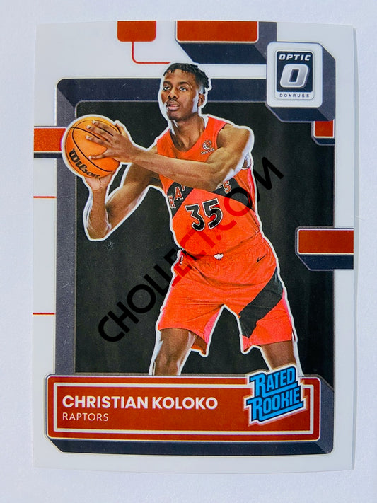 Christian Koloko - Toronto Raptors 2022-23 Panini Donruss Optic Rated Rookie #212