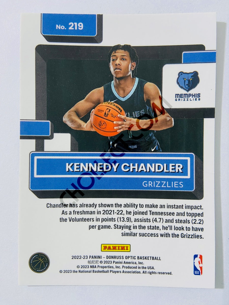 Kennedy Chandler - Memphis Grizzlies 2022-23 Panini Donruss Optic Rated Rookie #219