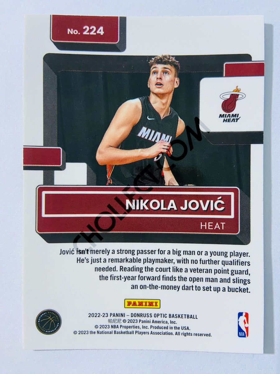 Nikola Jovic - Miami Heat 2022-23 Panini Donruss Optic Rated Rookie #224