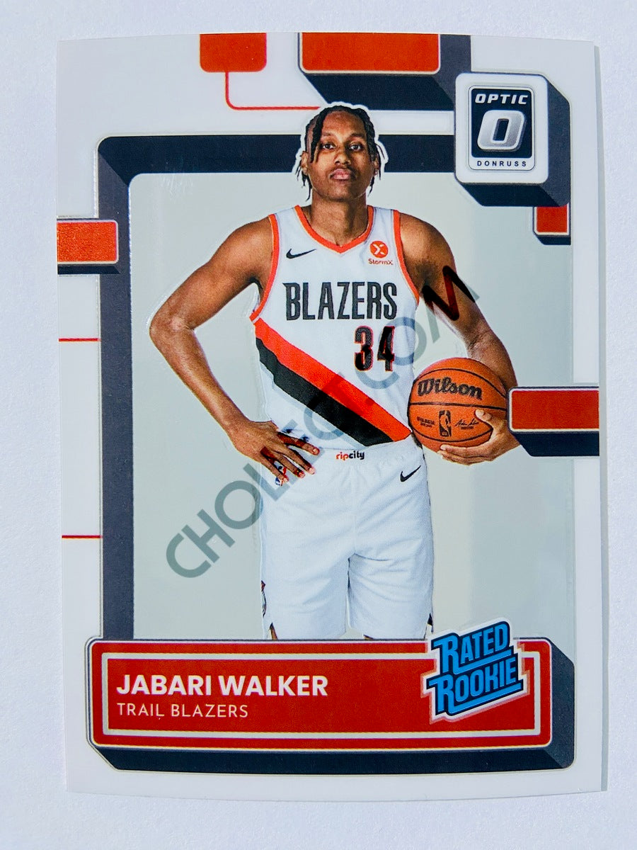 Jabari Walker - Portland Trail Blazers 2022-23 Panini Donruss Optic Rated Rookie #242