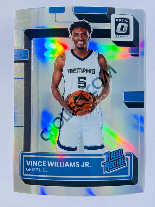 Vince Williams Jr. - Memphis Grizzlies 2022-23 Panini Donruss Optic Rated Rookie Holo Parallel #226