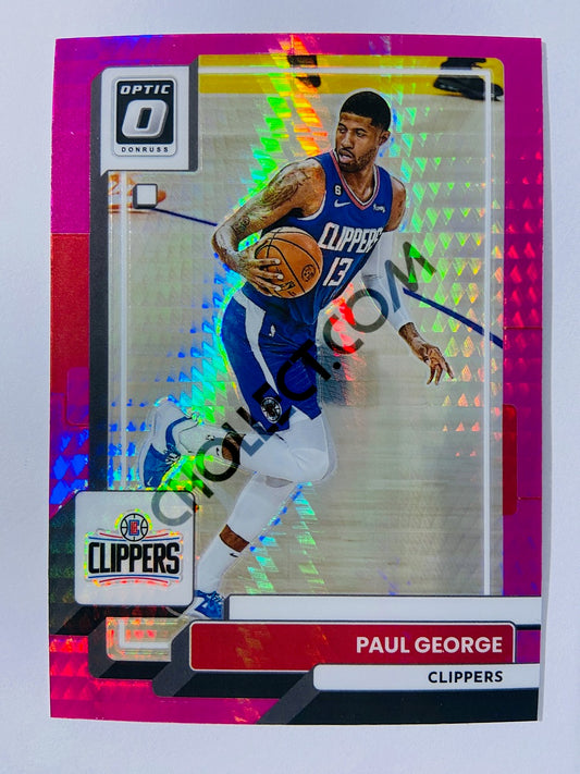 Paul George - Los Angeles Clippers 2022-23 Panini Donruss Optic Hyper Pink Parallel #110