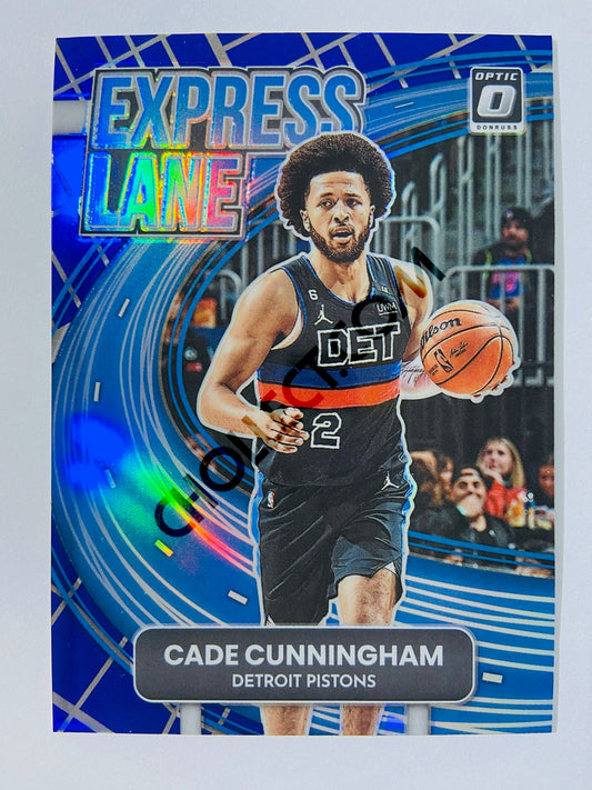 Cade Cunningham - Detroit Pistons 2022-23 Panini Donruss Optic Express Lane Purple Prizm Parallel #17