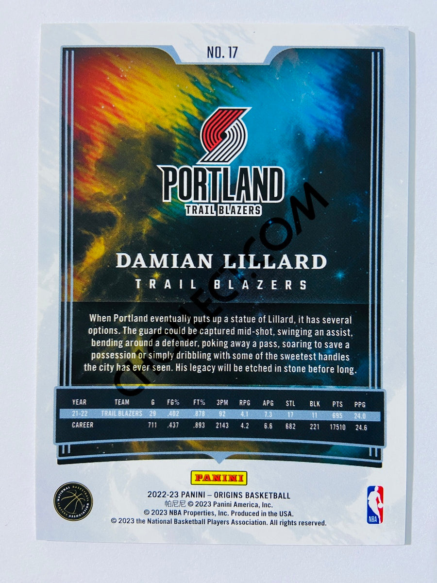 Damian Lillard - Portland Trail Blazers 2022-23 Panini Origins #17