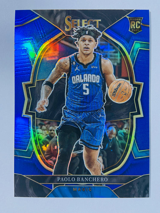 Paolo Banchero - Orlando Magic 2022-23 Panini Select Concourse Blue Prizm Parallel RC Rookie #72