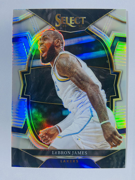 LeBron James - Los Angeles Lakers 2022-23 Panini Select Concourse Silver Parallel #26