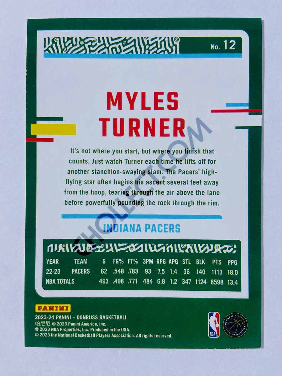 Myles Turner - Indiana Pacers 2023-24 Panini Donruss #12