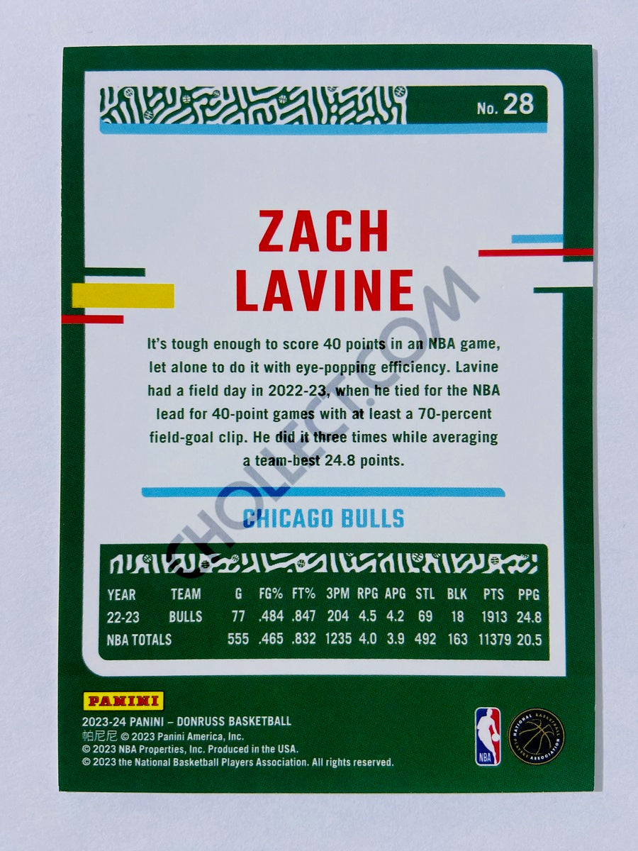 Zach Lavine - Chicago Bulls 2023-24 Panini Donruss #28