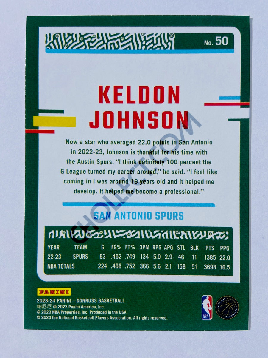 Keldon Johnson - San Antonio Spurs 2023-24 Panini Donruss #50