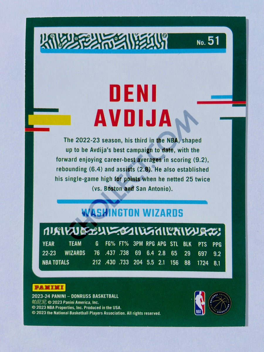 Deni Avdija - Washington Wizards 2023-24 Panini Donruss #51