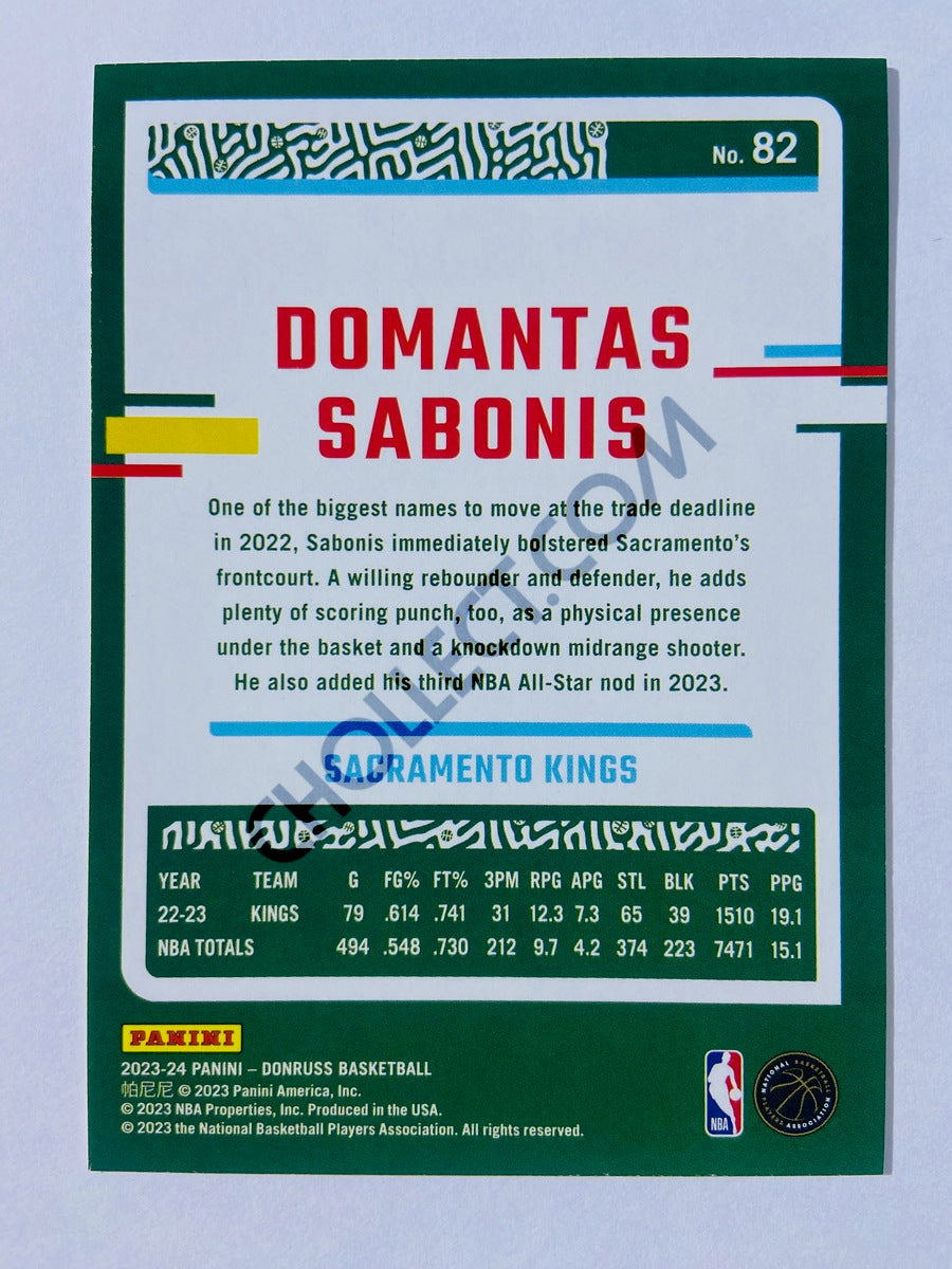 Domantas Sabonis - Sacramento Kings 2023-24 Panini Donruss #82