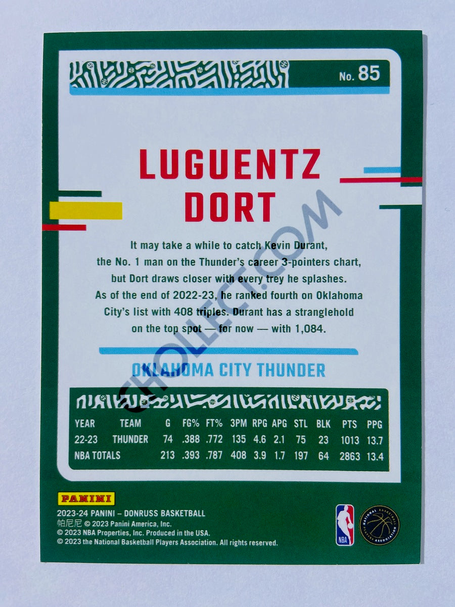 Luguentz Dort - Oklahoma City Thunder 2023-24 Panini Donruss #85