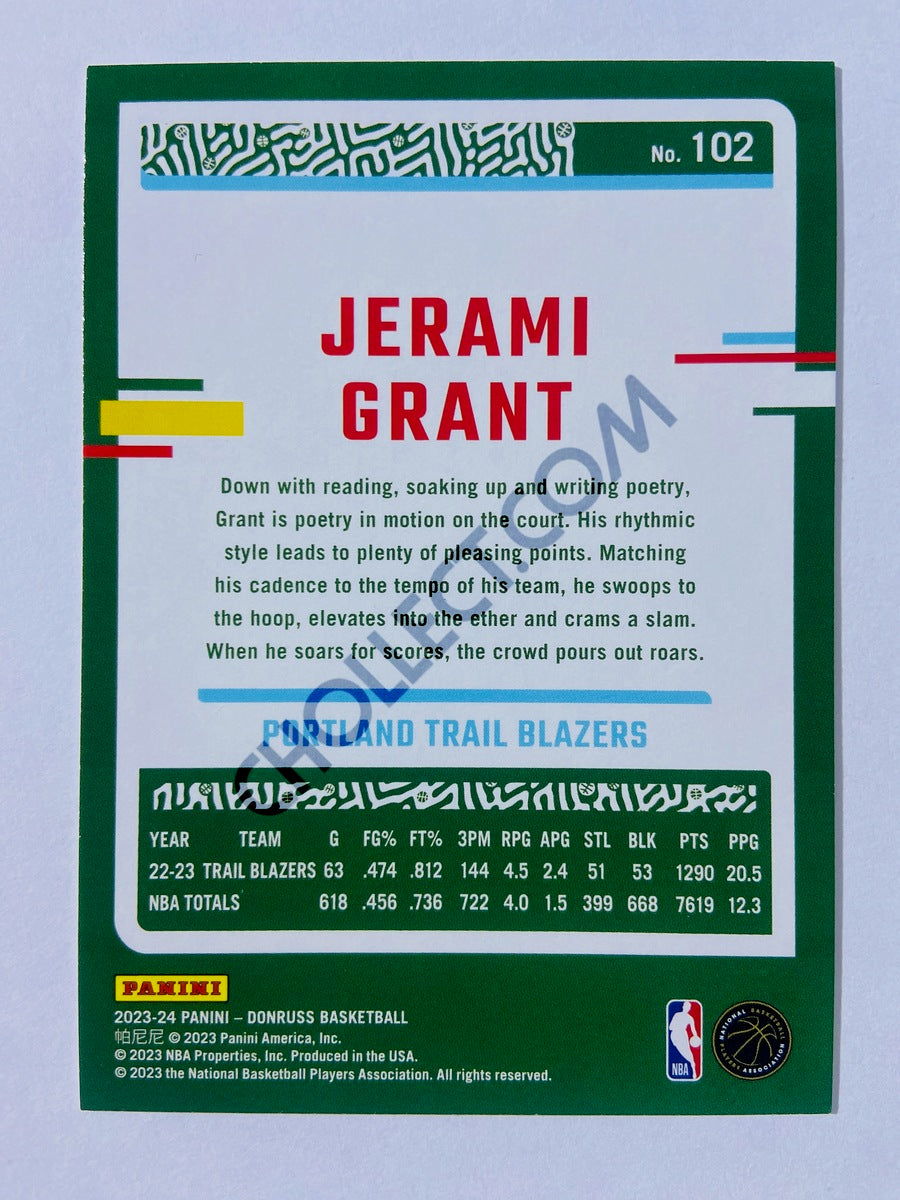 Jerami Grant - Portland Trail Blazers 2023-24 Panini Donruss #102