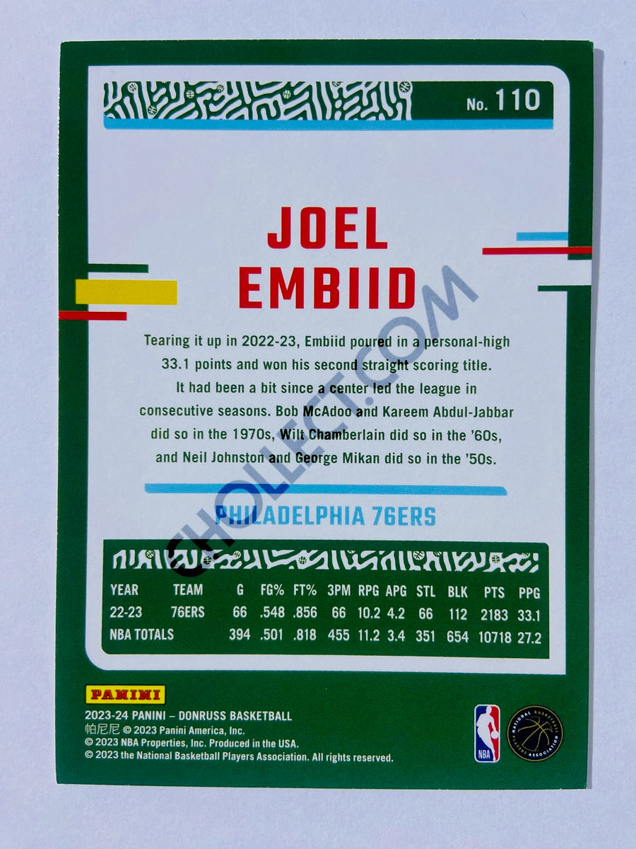 Joel Embiid - Philadelphia 76ers 2023-24 Panini Donruss #110