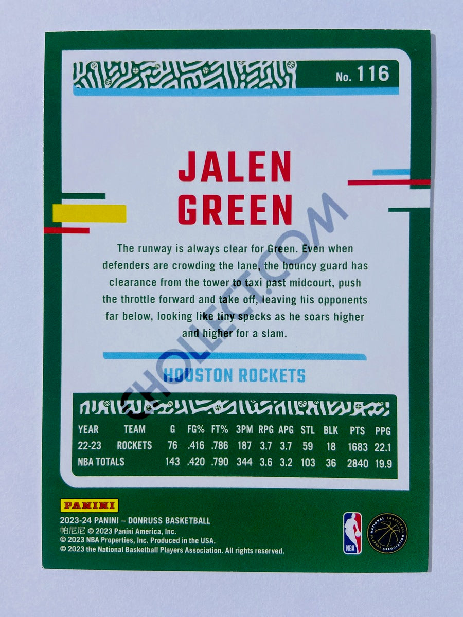 Jalen Green - Houston Rockets 2023-24 Panini Donruss #116