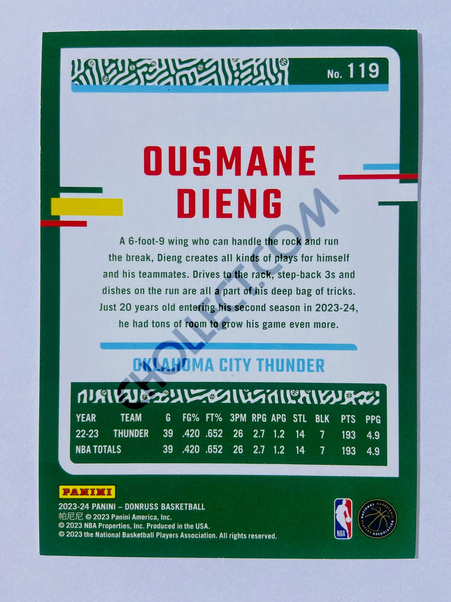 Ousmane Dieng - Oklahoma City Thunder 2023-24 Panini Donruss #119