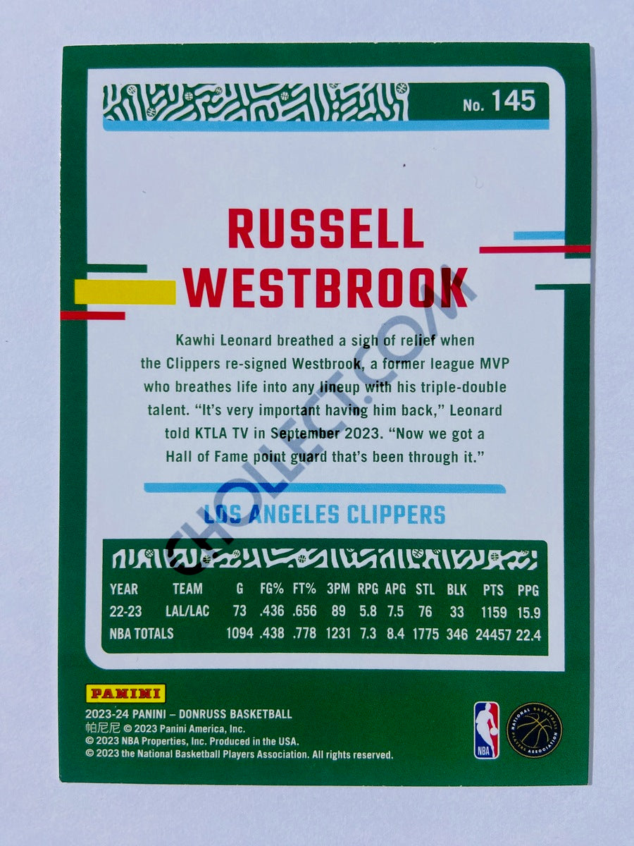 Russell Westbrook - Los Angeles Clippers 2023-24 Panini Donruss #145