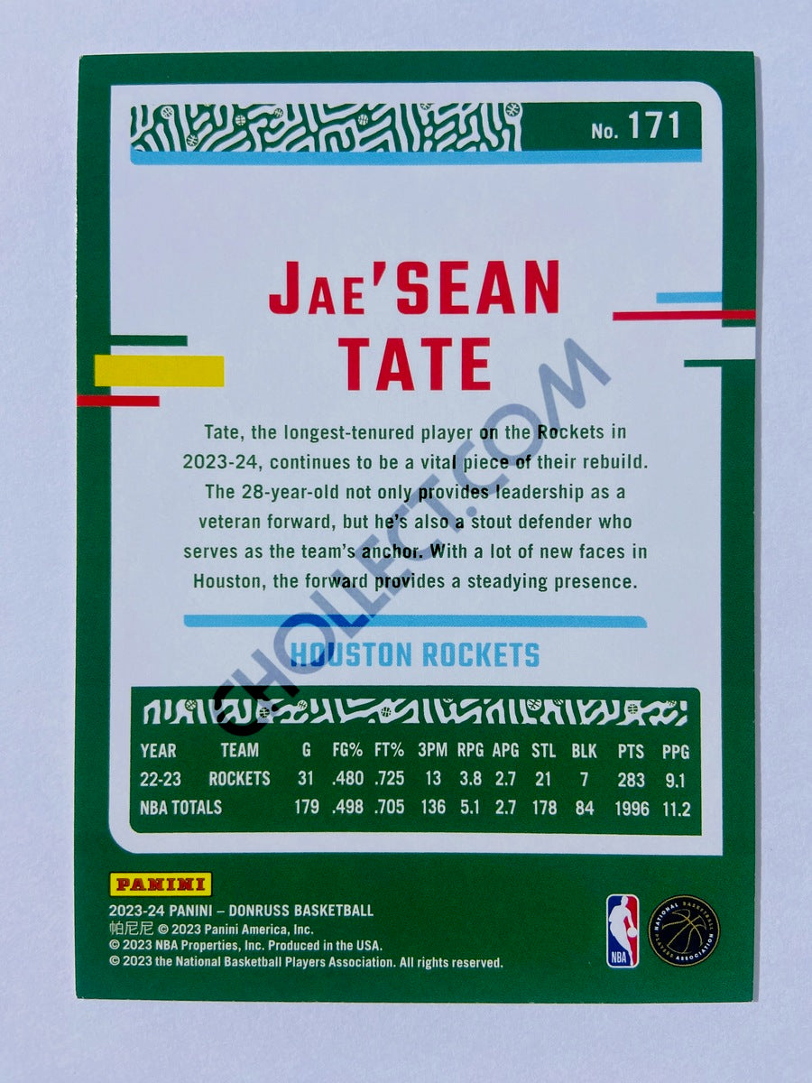 Jae'Sean Tate - Houston Rockets 2023-24 Panini Donruss #171