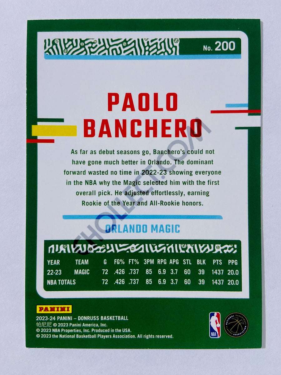 Paolo Banchero - Orlando Magic 2023-24 Panini Donruss #200