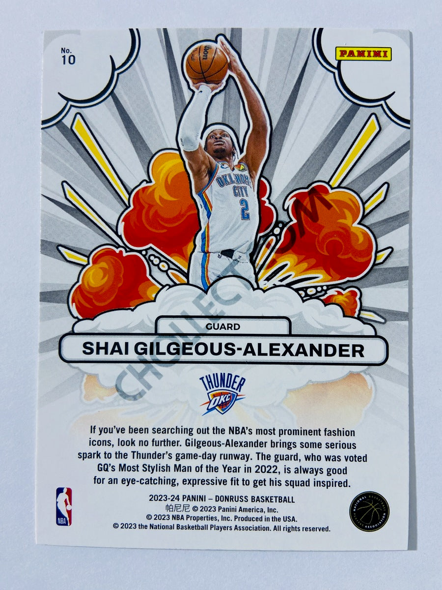 Shai Gilgeous-Alexander - Oklahoma City Thunder 2023-24 Panini Donruss Bomb Squad #10