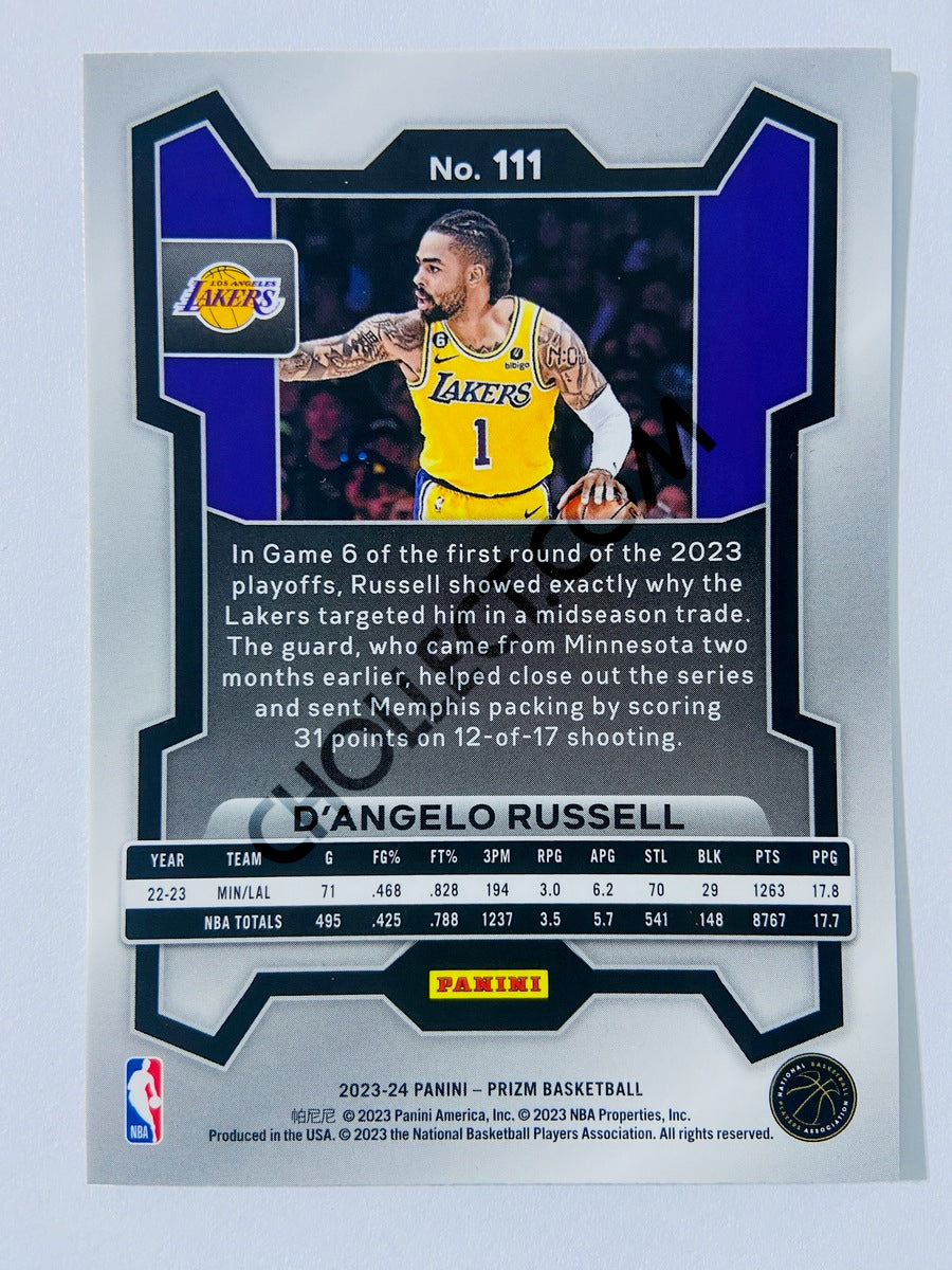 D'Angelo Russell – Los Angeles Lakers 2023-24 Panini Prizm #111