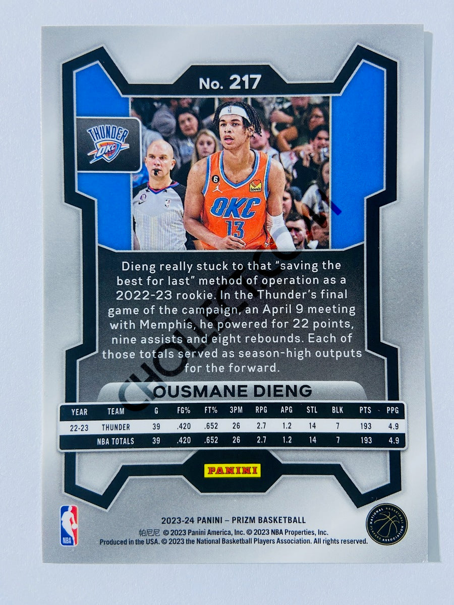 Ousmane Dieng – Oklahoma City Thunder 2023-24 Panini Prizm #217