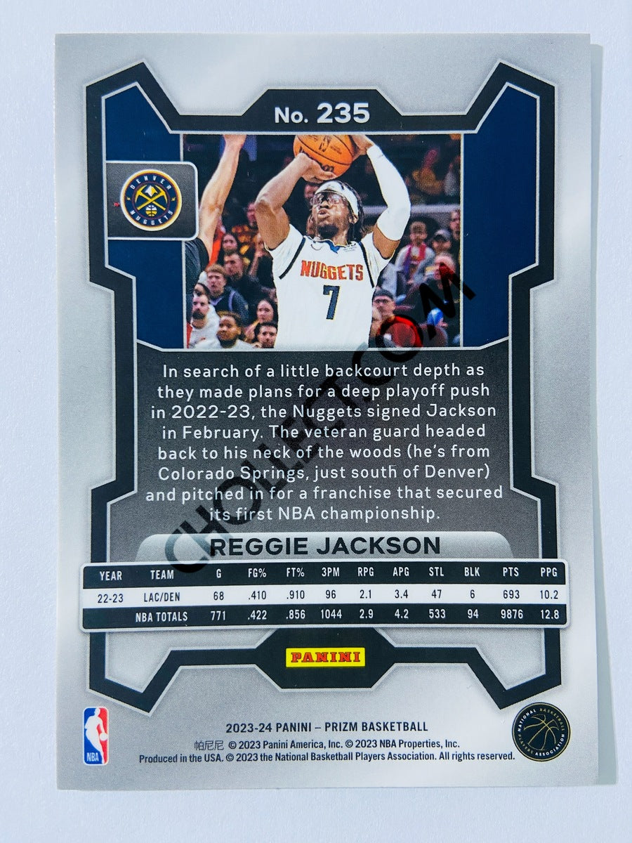 Reggie Jackson – Denver Nuggets 2023-24 Panini Prizm #235