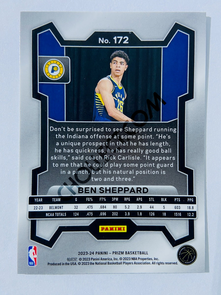 Ben Sheppard – Indiana Pacers 2023-24 Panini Prizm RC Rookie #172