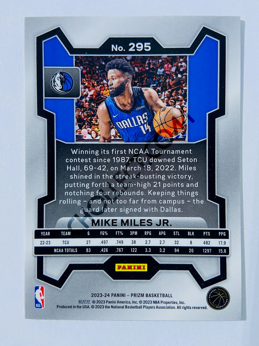 Mike Miles Jr. - Dallas Mavericks 2023-24 Panini Prizm RC Rookie #295