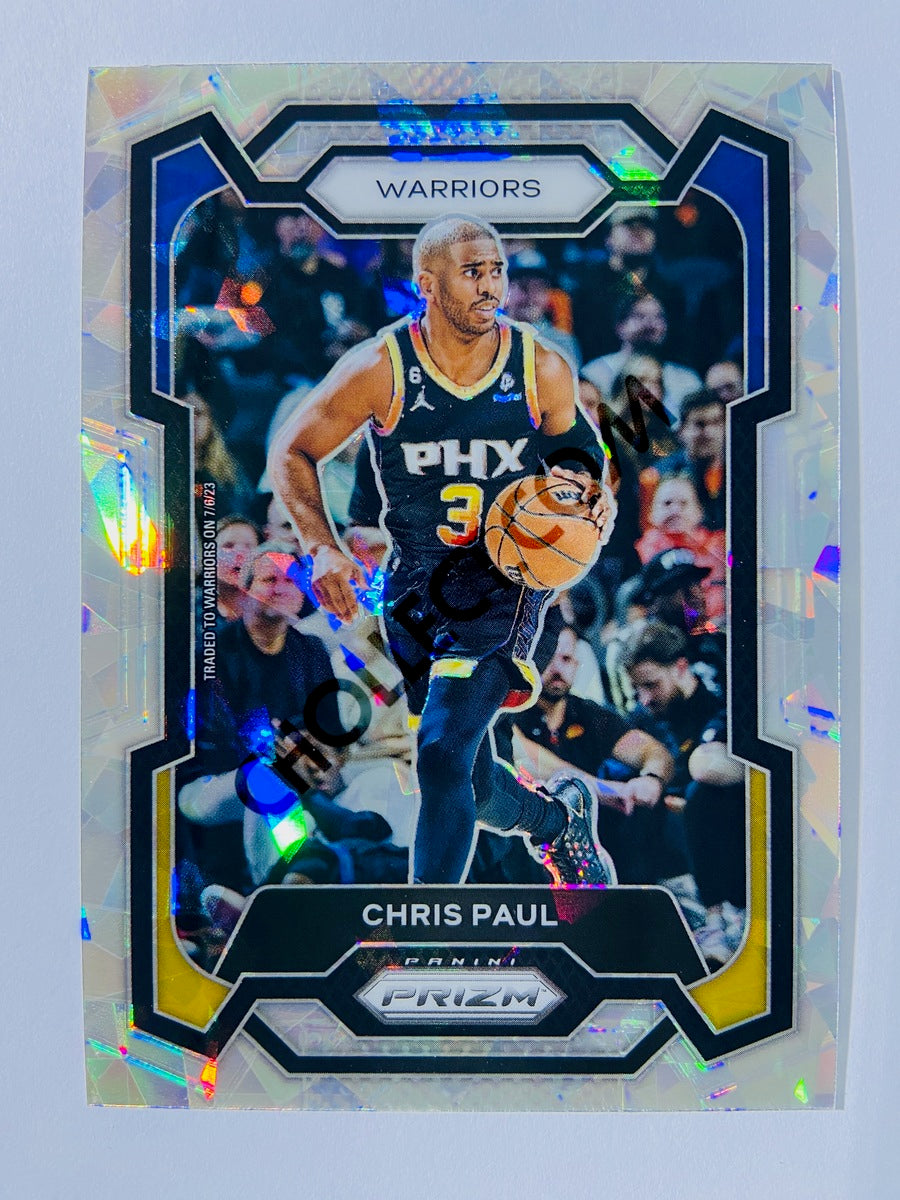 Chris Paul – Golden State Warriors 2023-24 Panini Prizm Cracked Ice Prizm Parallel #99